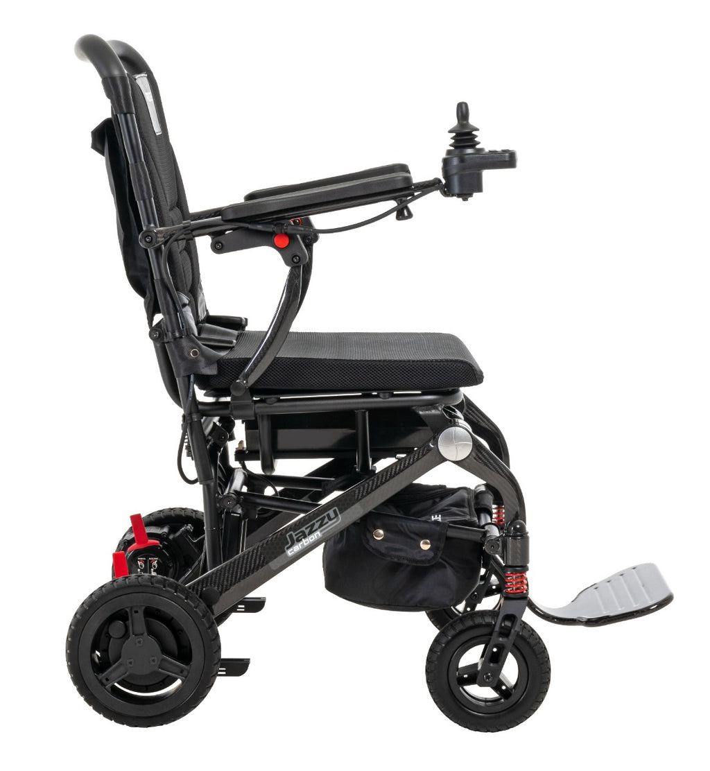 Jazzy wheelchair with carbon fiber frame - light weight power chair