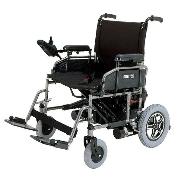 Merits Health P-181 Heavy-Duty Folding Power Wheelchair - New