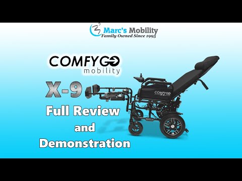 @ComfyGO  X9 Folding Portable Power Chair with Electric Legs and Electric Recline - Full Review