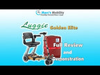 Luggie Golden Elite - Travel Folding Scooter With Suitcase! Review and Demonstration