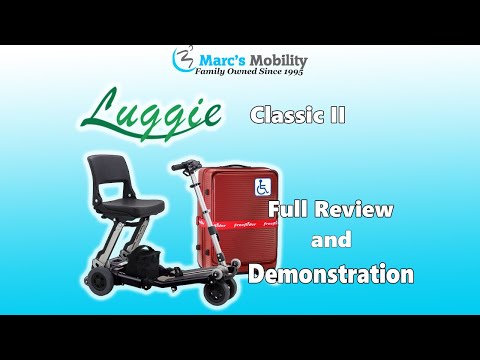 Luggie Classic 2 - Folding Travel Scooter that Fits in a Suitcase! - Review and Demonstration