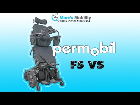 Permobil F5 Vertical Standing in Midnight Patriot with Lights - Review #7659