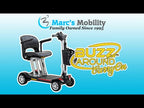 GB120 - Buzzaround CarryOn Mobility Scooter - Folding Portable Lithium Carry On Travel Scooter