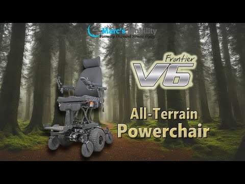Frontier V6 Extreme Mid Wheel Drive Powerchair - Go Nearly Anywhere!