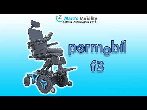 Permobil F3 Loaded with 12" Seat Lift in Blue - Review # 8534