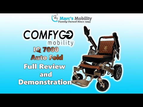 MAJESTIC IQ-7000 Auto Folding Remote Controlled Electric Wheelchair - @ComfyGO  - Full Review