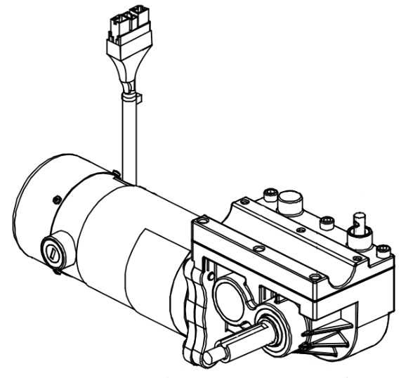 Motor Assembly Jazzy Elite HD