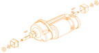 Complete Motor Brake Transaxle Assembly - Pursuit 2/PX4