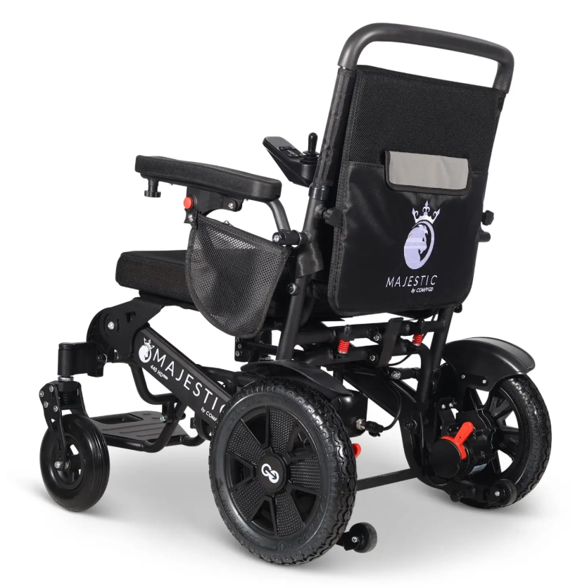 MAJESTIC 440 HD PLUS Manual Folding Remote Controlled Heavy Duty Electric Wheelchair - ComfyGO
