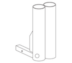 Double Cane Crutch Holder