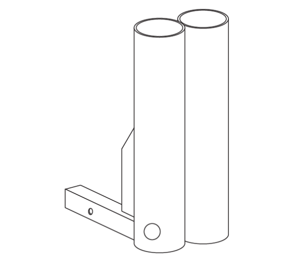 Double Cane Crutch Holder