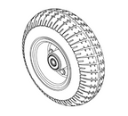 9" Caster Wheel Assembly (Tire and Rim) - Jazzy 1450 (Set of 2)