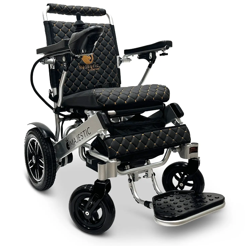 MAJESTIC IQ-8000 Manual Folding Remote Controlled Electric Wheelchair - ComfyGO