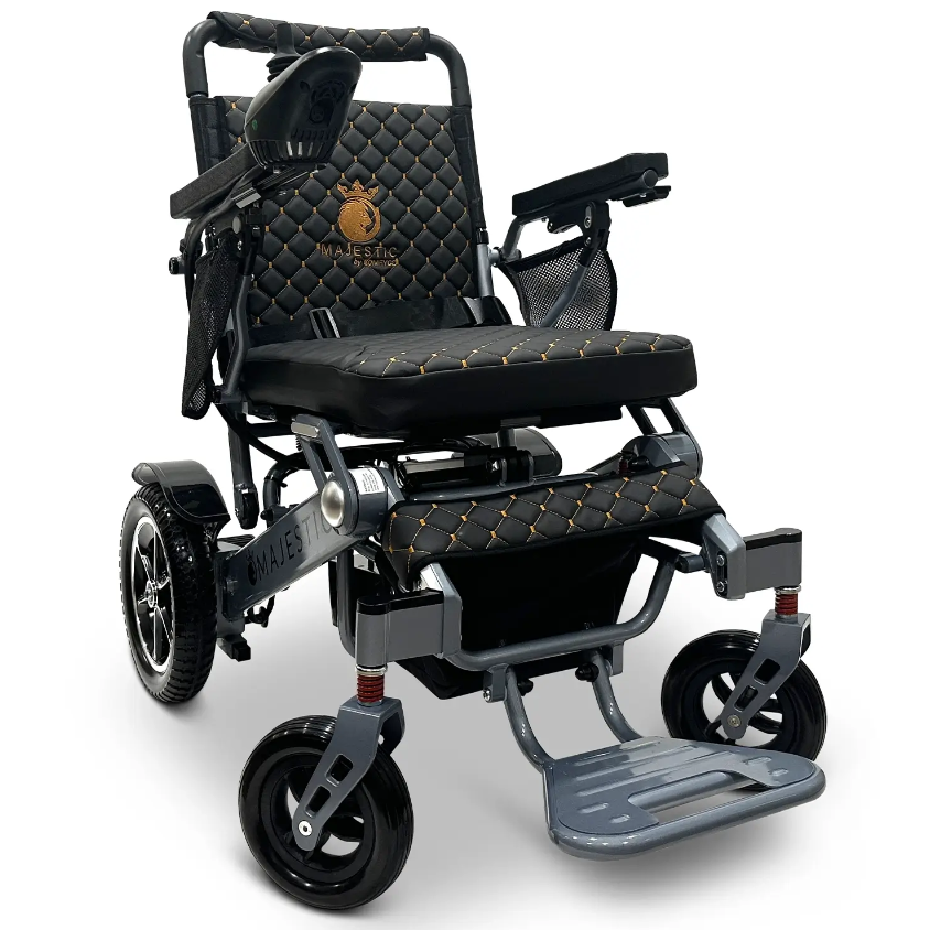 MAJESTIC IQ-7000 Auto Folding Remote Controlled Electric Wheelchair - ComfyGo