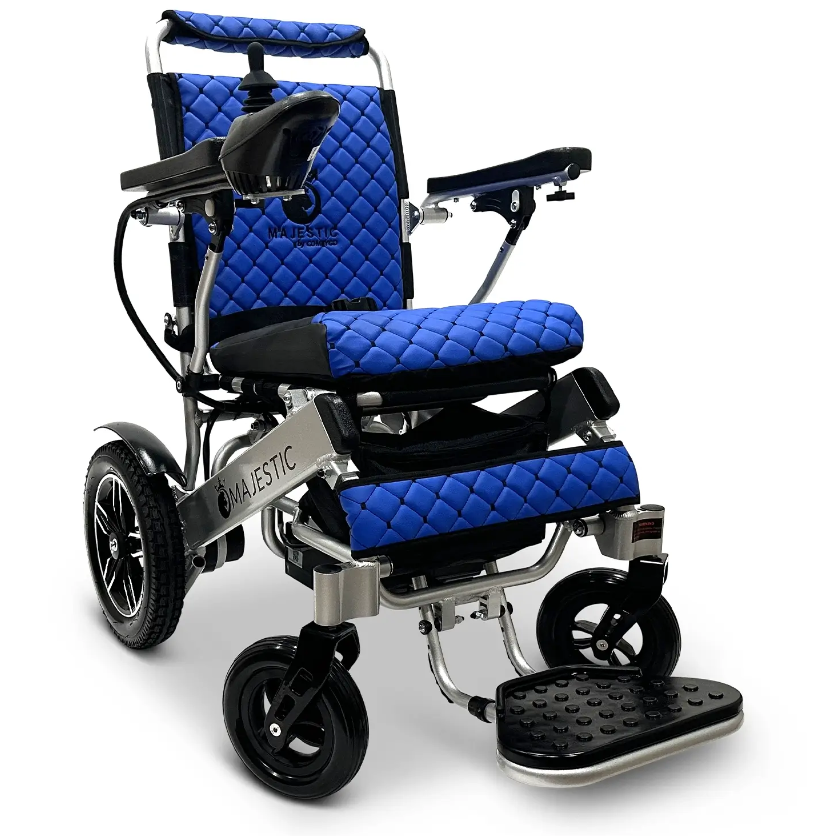 MAJESTIC IQ-8000 Manual Folding Remote Controlled Electric Wheelchair - ComfyGO