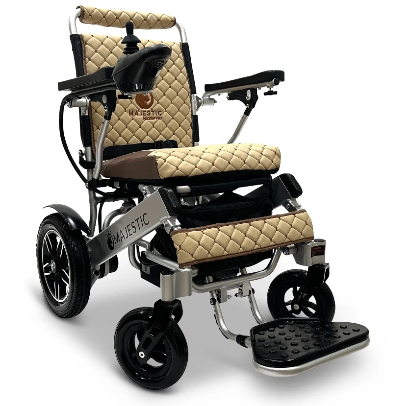 MAJESTIC IQ-8000 Manual Folding Remote Controlled Electric Wheelchair - ComfyGO