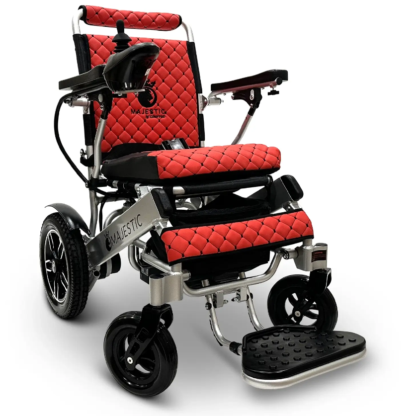MAJESTIC IQ-8000 Manual Folding Remote Controlled Electric Wheelchair - ComfyGO