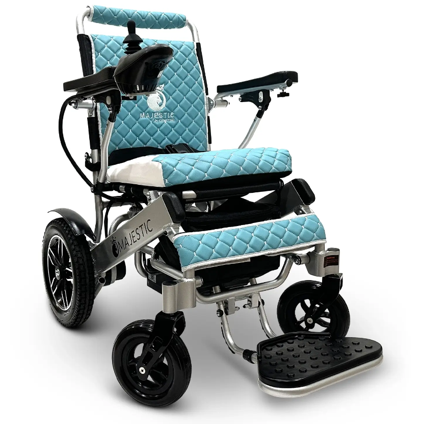 MAJESTIC IQ-8000 Manual Folding Remote Controlled Electric Wheelchair - ComfyGO