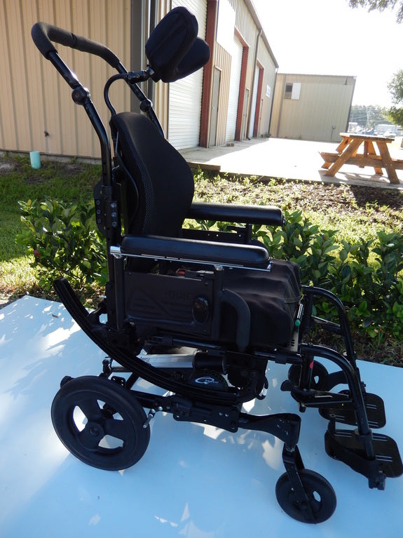 Sunrise Medical Quickie IRIS Manual Wheelchair with ELECTRIC TILT - Used Wheelchairs (Black)