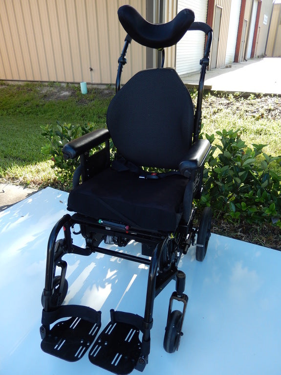 Sunrise Medical Quickie IRIS Manual Wheelchair with ELECTRIC TILT - Used Wheelchairs (Black)