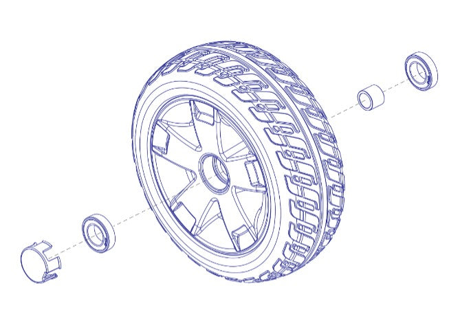 Front Wheel Assembly - 4-Wheel Victory 10 (Set of 2)