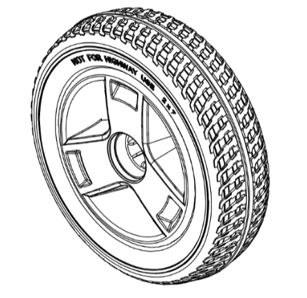 Front Wheel Assembly - Go Go Elite Traveller & LX CTS 4-Wheel (Set of 2)