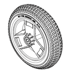 Front Wheel Assembly - Go Go Elite Traveller & LX CTS 3-Wheel